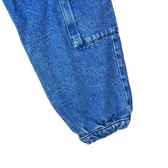 Y2K Size 2 Venus Cropped Utility Denim Jean Cargos 100% Cotton Embroidery Detail - Picture 6 of 8